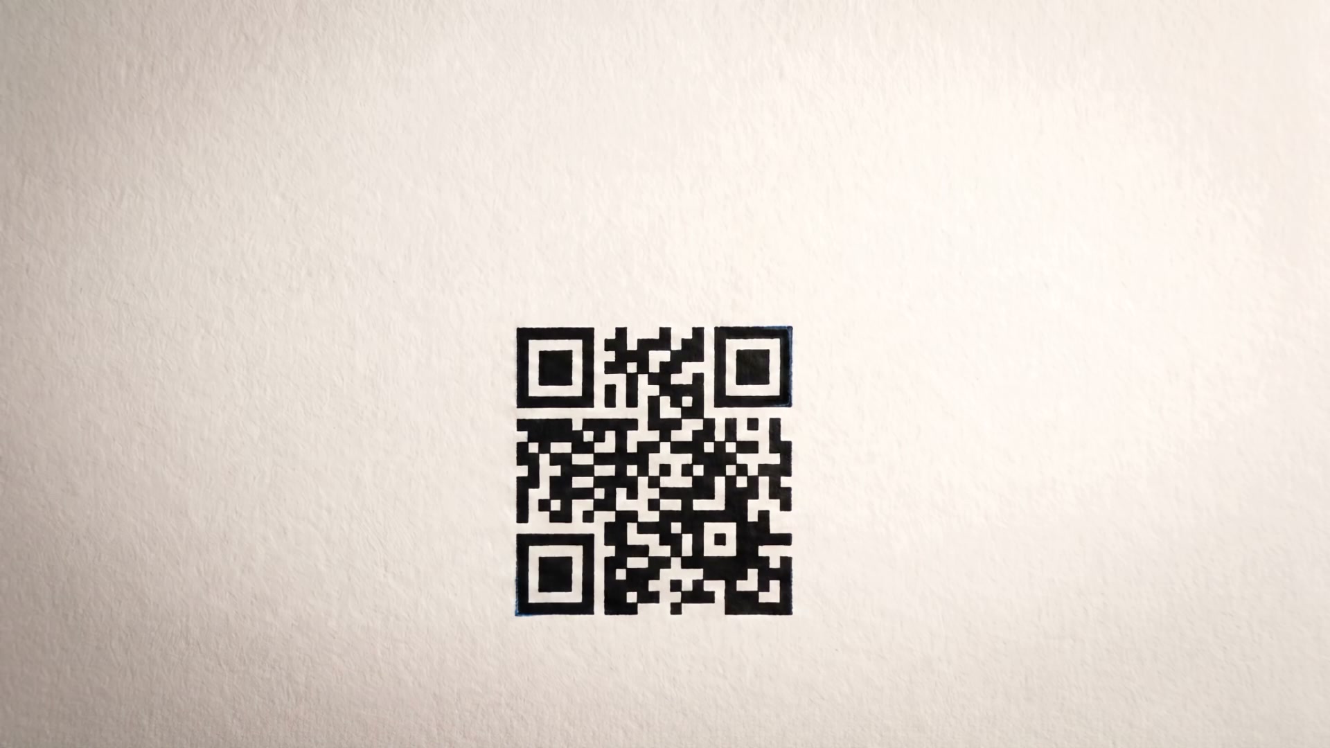 Het gedroogde inktmerk op papier, het eindbeeld van de film bovenaan de pagina.